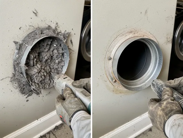 Professional clogged vent cleaning by Newtown Dryer Vent Cleaning in Newtown