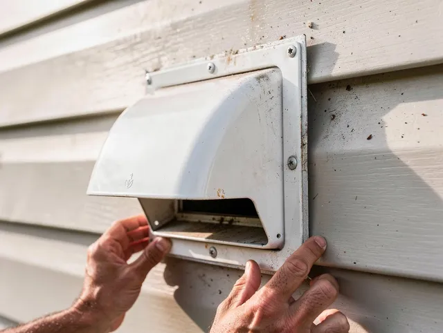 Newtown Dryer Vent Cleaning technician delivering thorough residential dryer vent cleaning service in Newtown